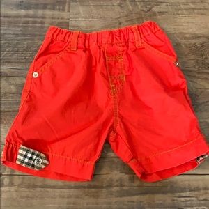 Burberry shorts size 6 months